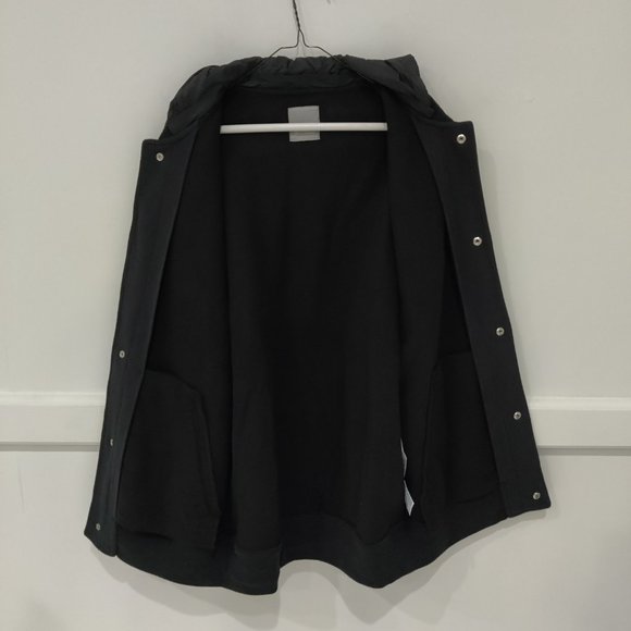 NWoT DEFECT Bench Hooded Button Up Fall City Coat Black Size L $80 BB318 - Picture 3 of 5